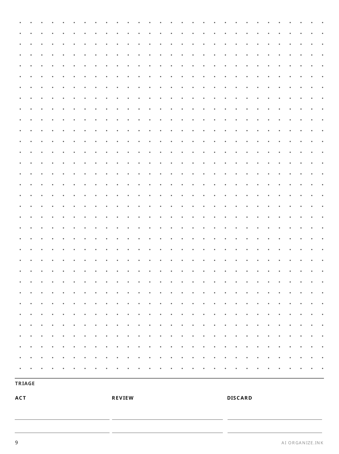 Brain Dump rendered page