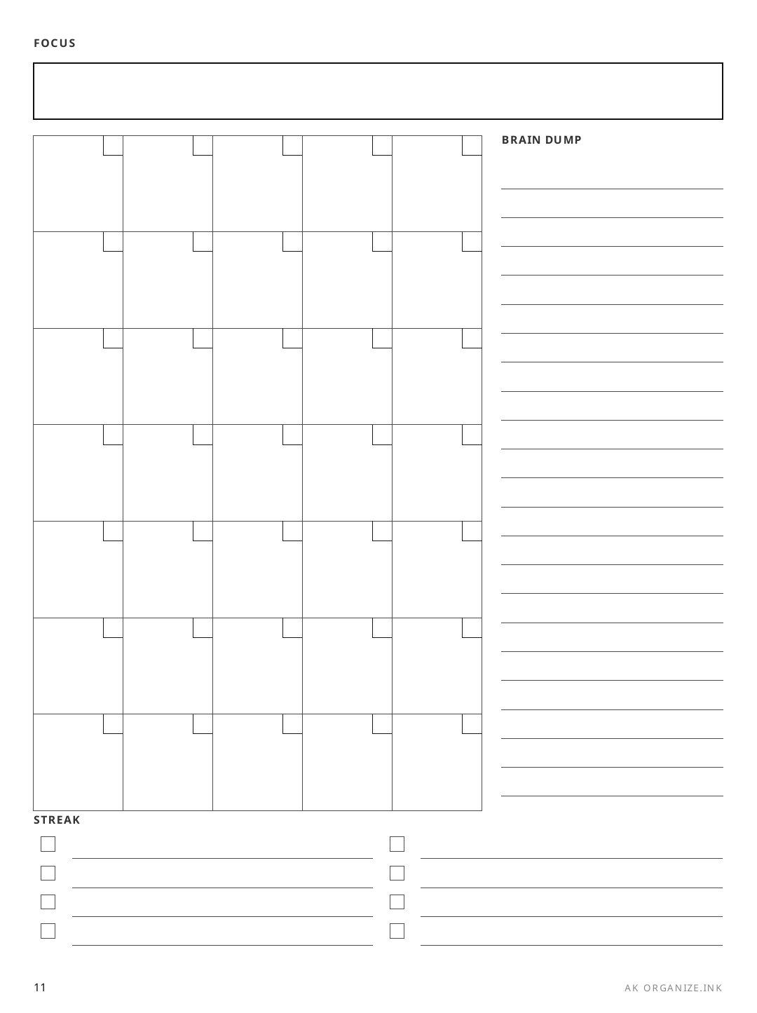 ADHD Monthly Overview rendered page