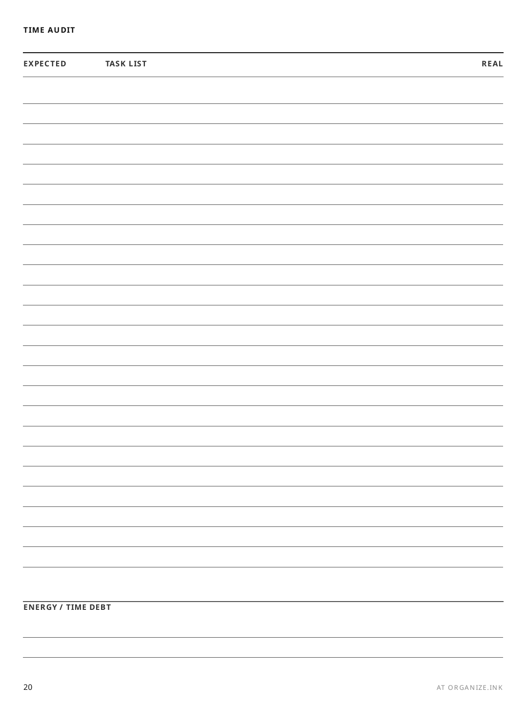 Assignment Tracker rendered page