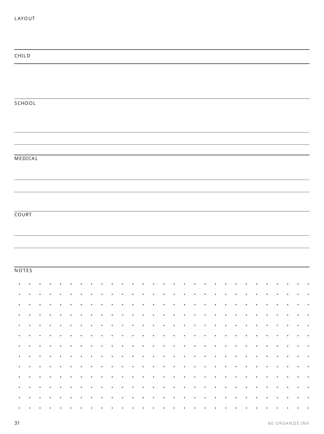 Placement Summary rendered page