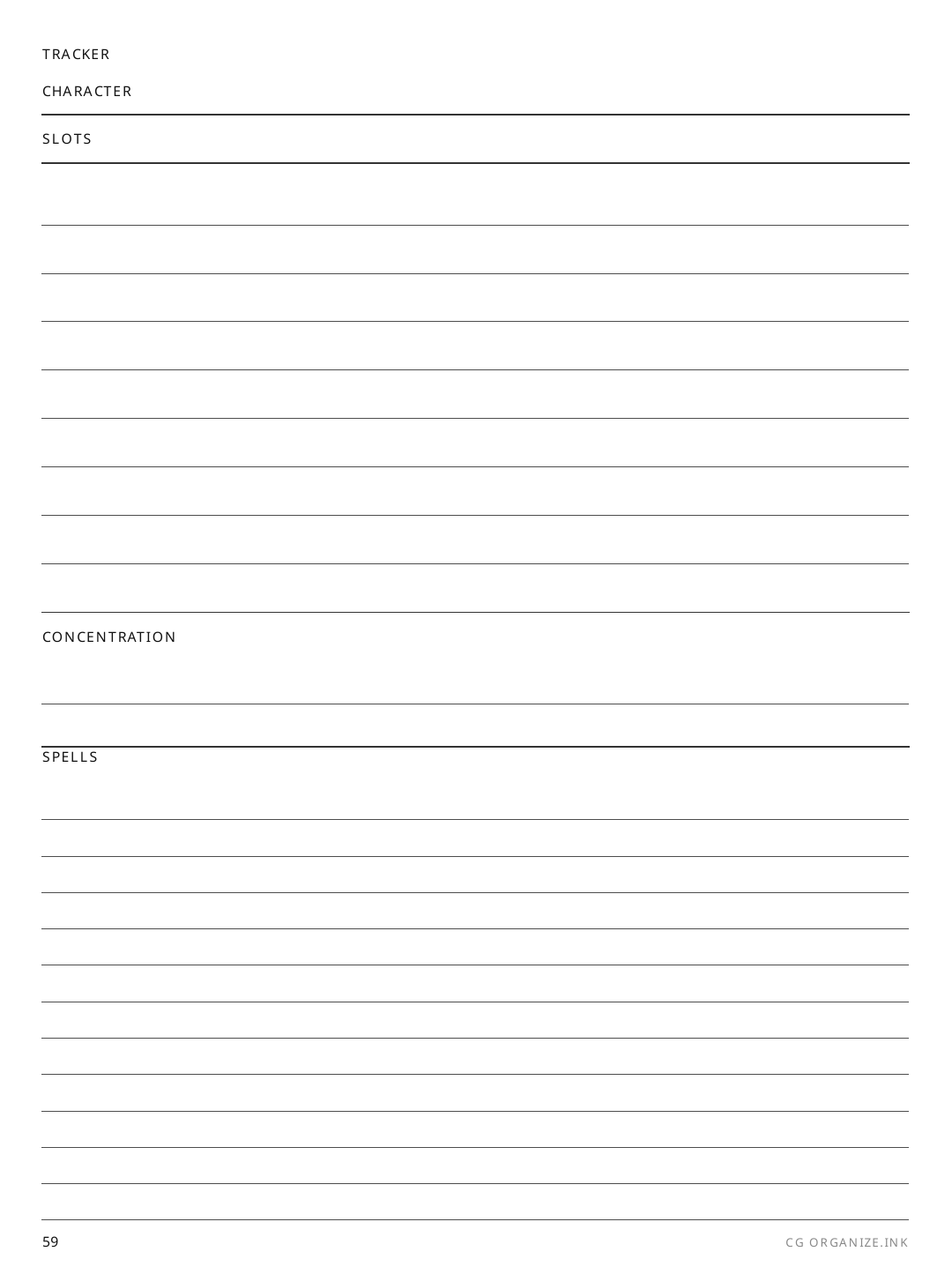 Commander Grid rendered page