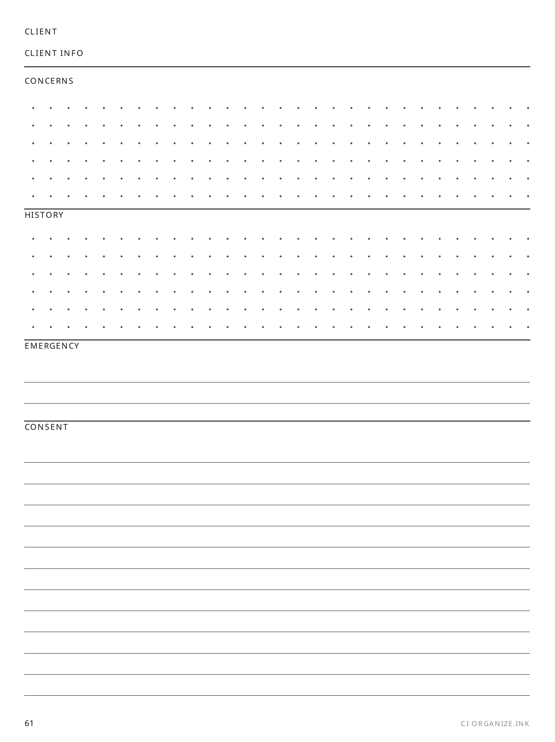 Check-in Log rendered page