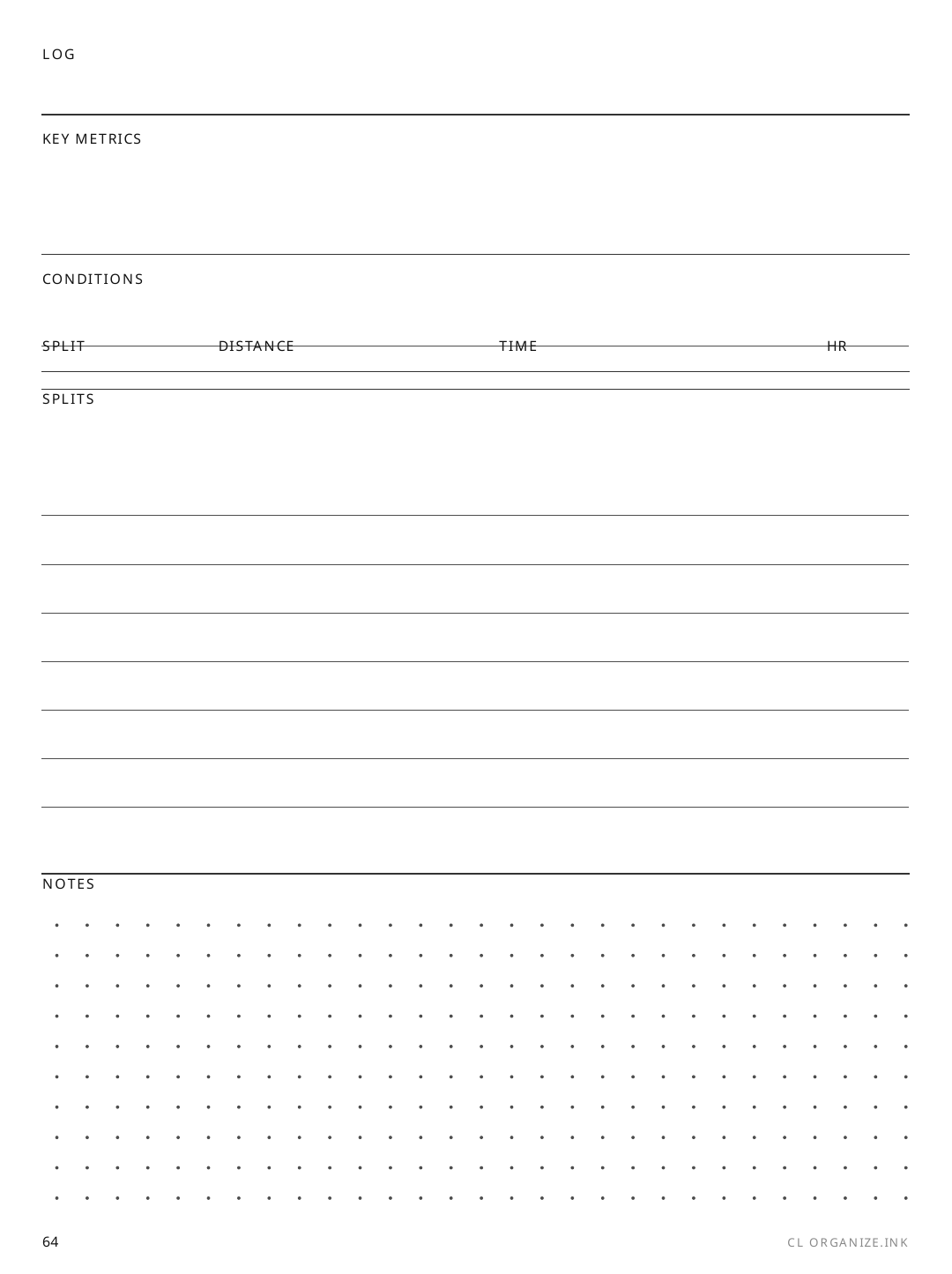 Contact Log rendered page