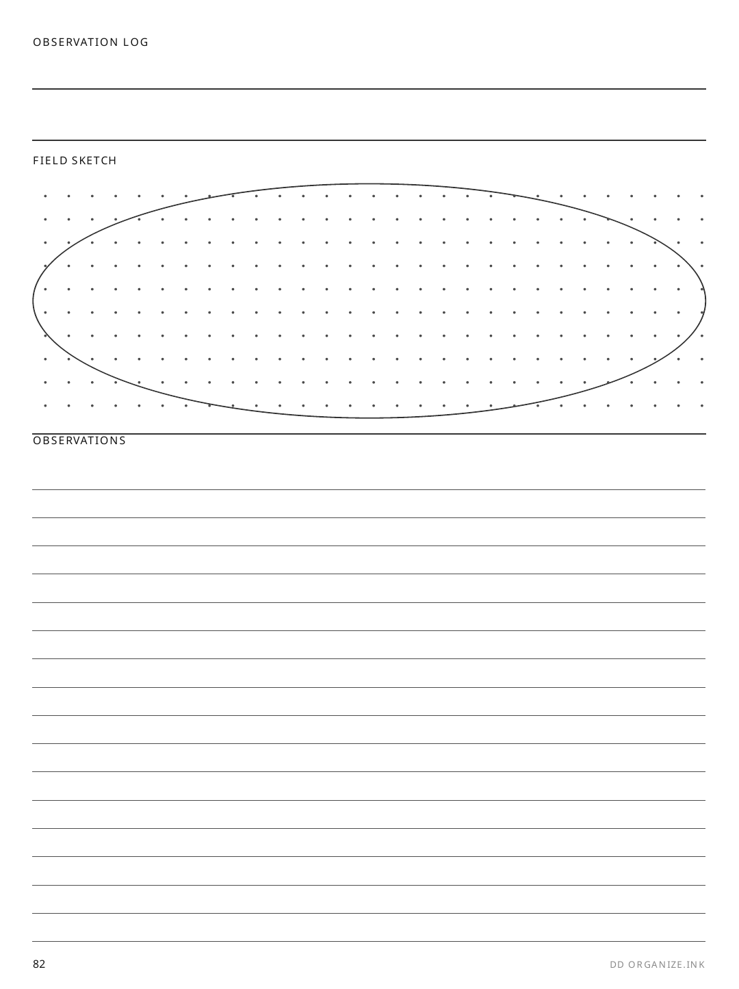 Dense Dot Grid rendered page