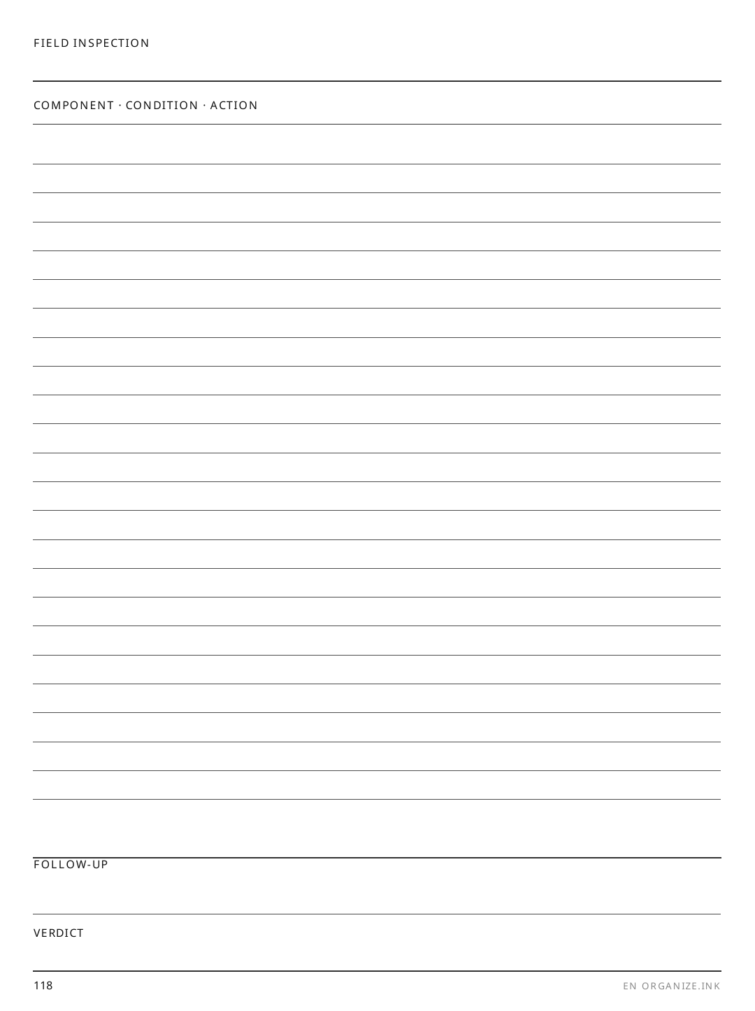 Inspection Record rendered page