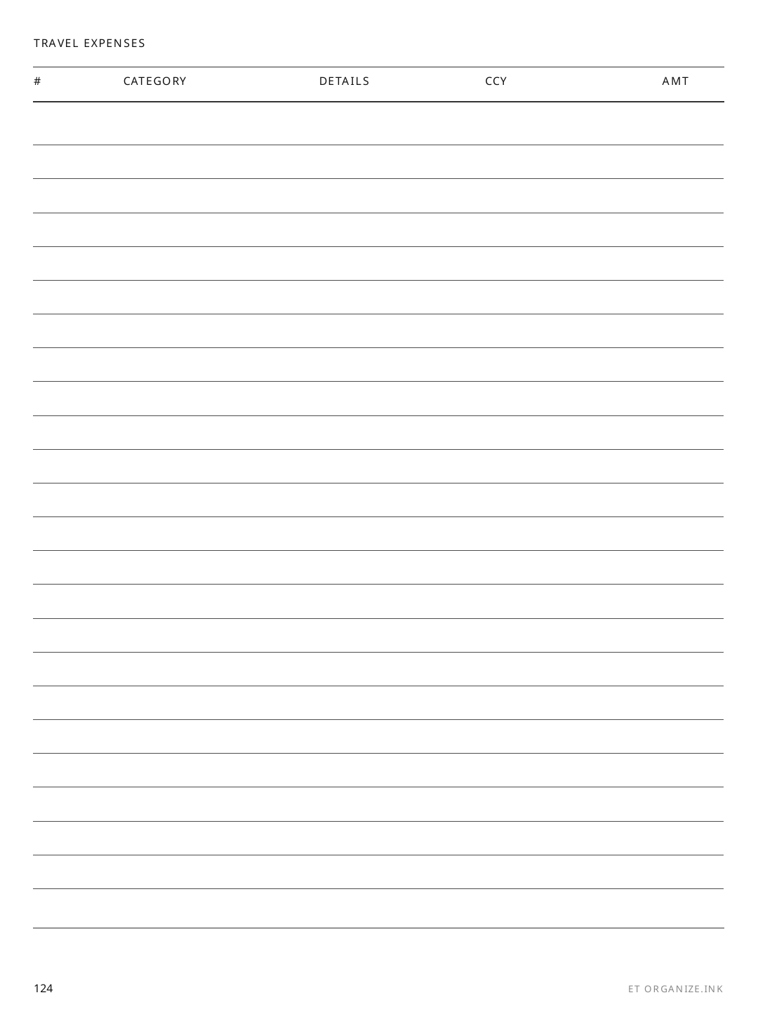 Expense Tracker Travel rendered page