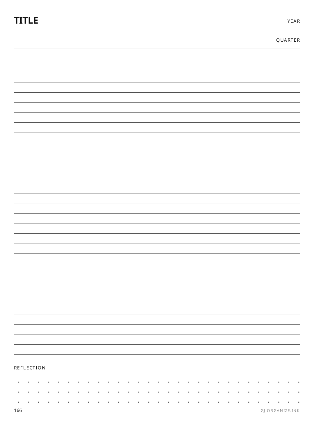 Moleskine Monthly Diary rendered page