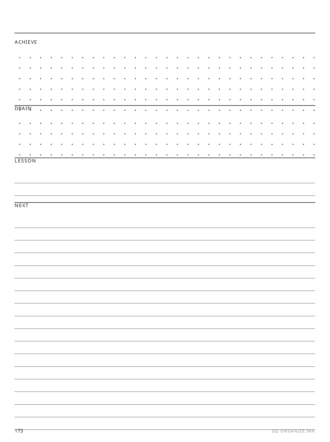 Dated Weekly Review rendered page