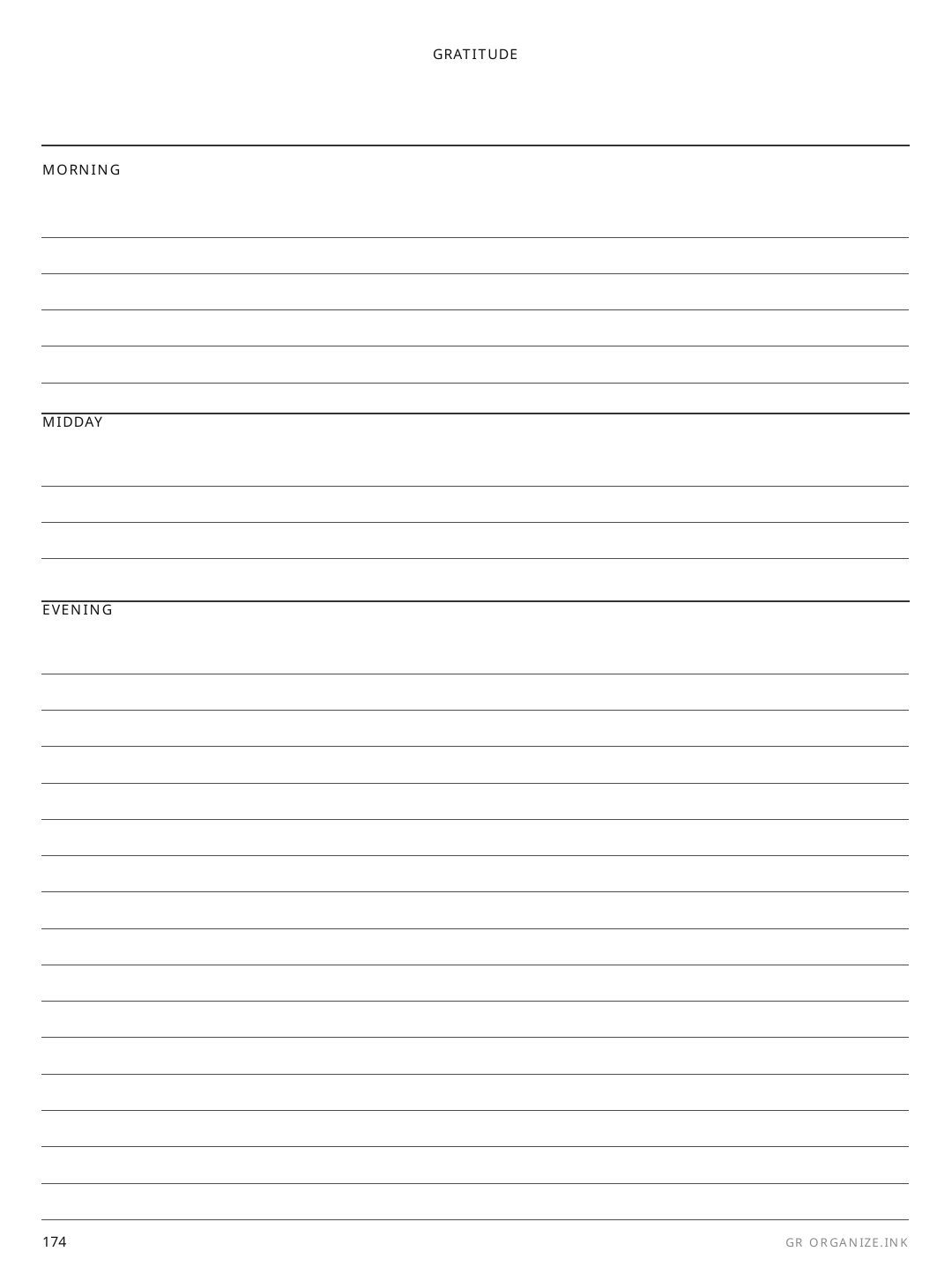 Grid rendered page