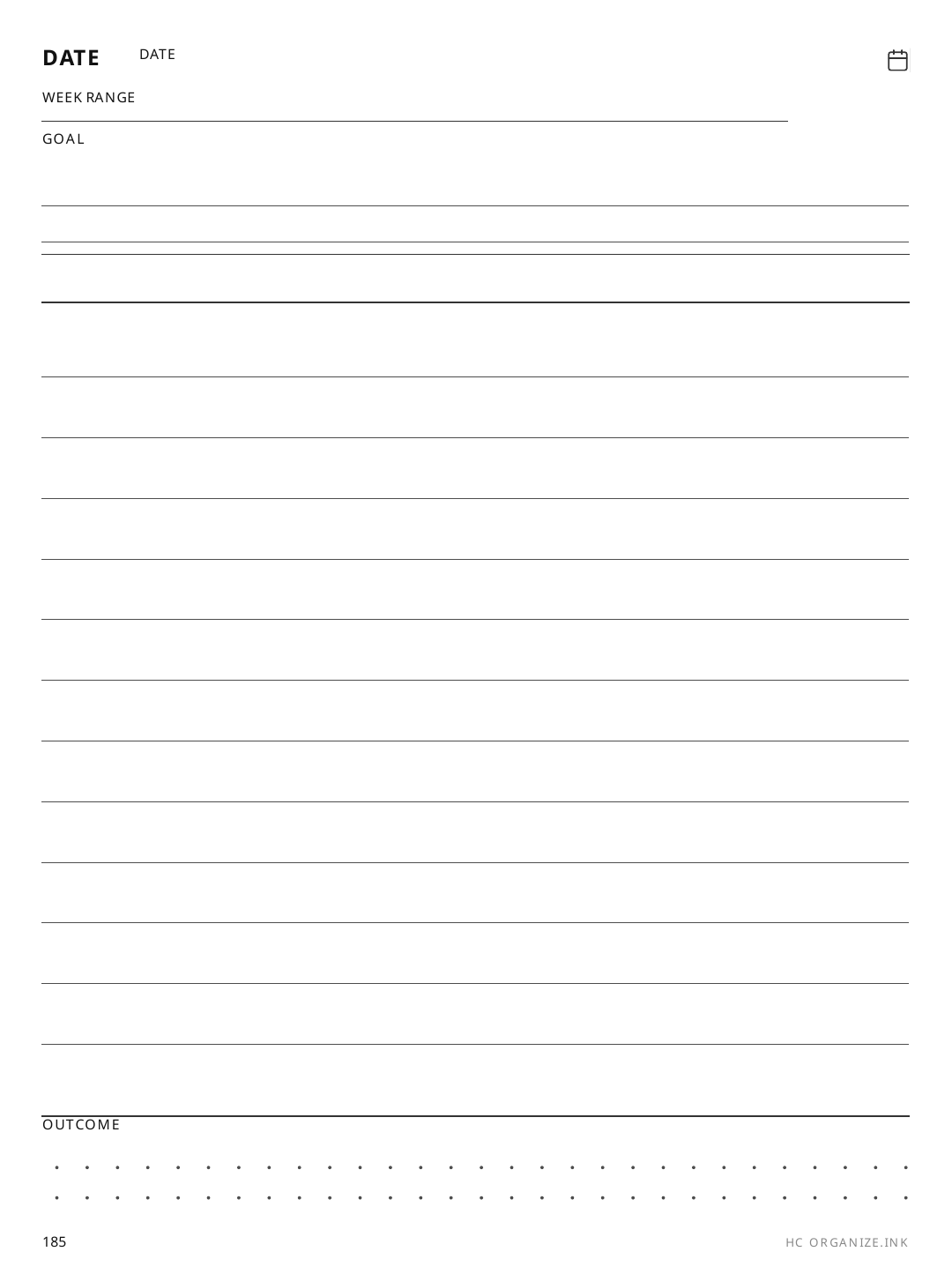 Habit Circle rendered page