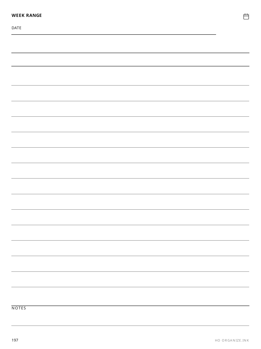 Dated Semester rendered page