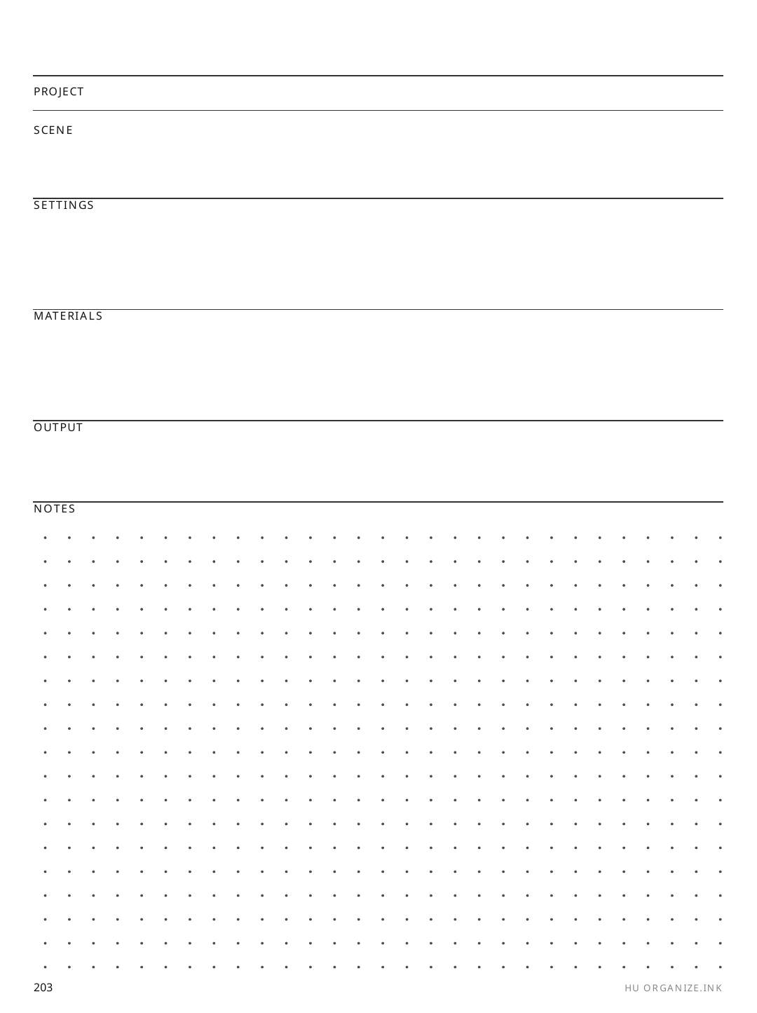 Render Settings Log rendered page