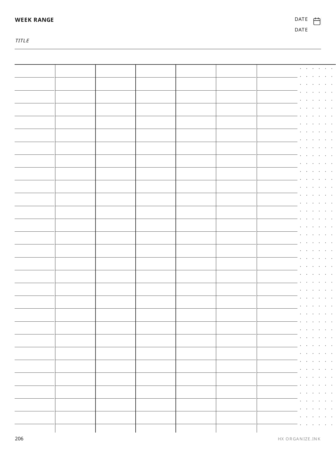 Hex Grid rendered page