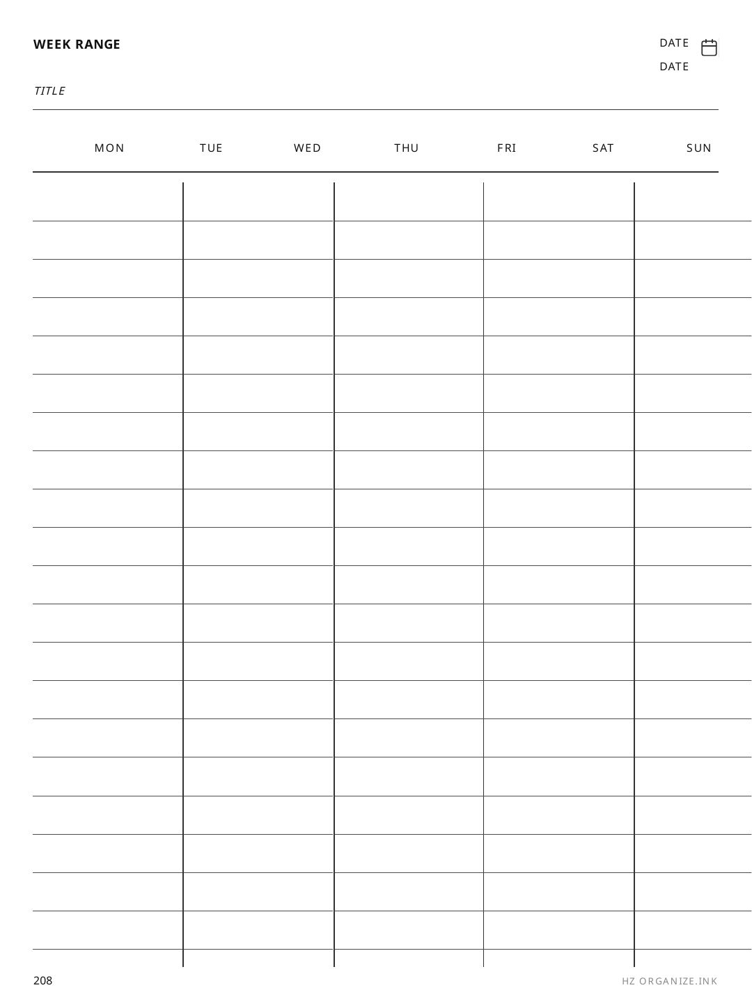 Hanzi Grid rendered page