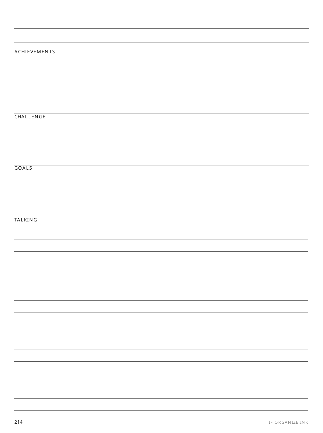Performance Review Prep rendered page
