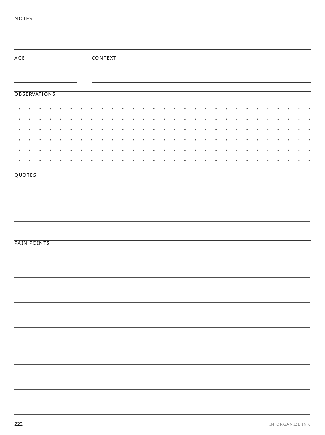 Interview Notes rendered page