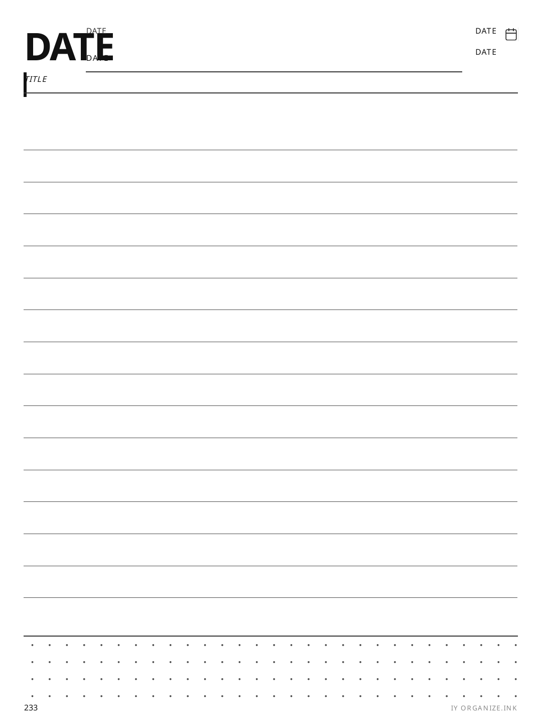 Demo Daily (Zone Key Reference) rendered page
