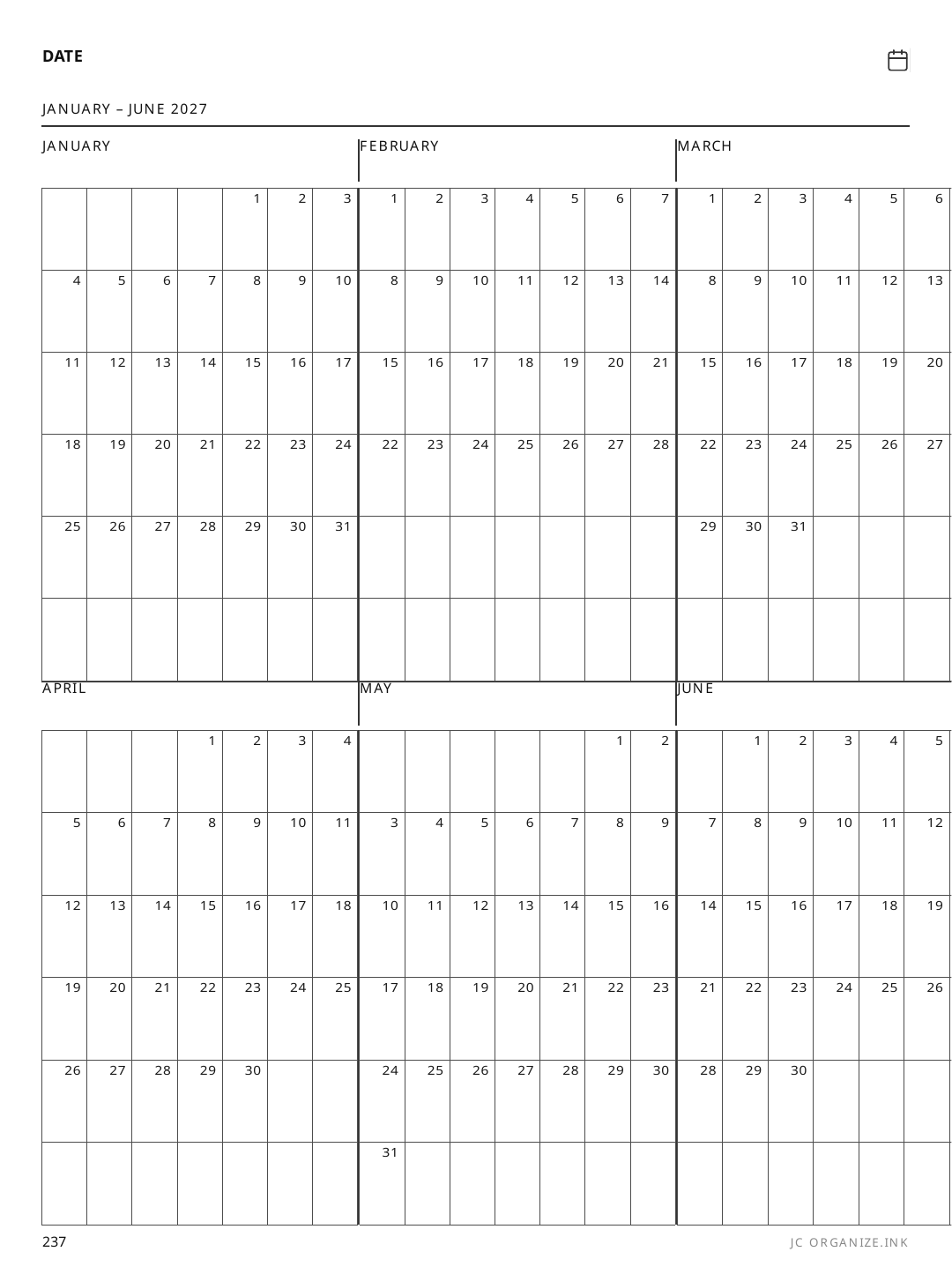 Dated Year Double Sheet rendered page