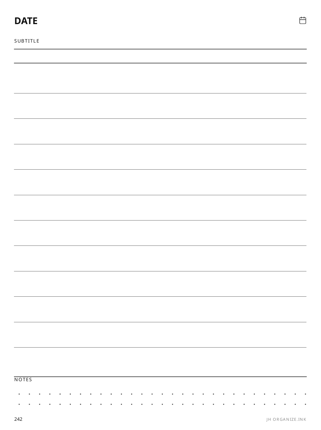 Annual Goals Dashboard rendered page