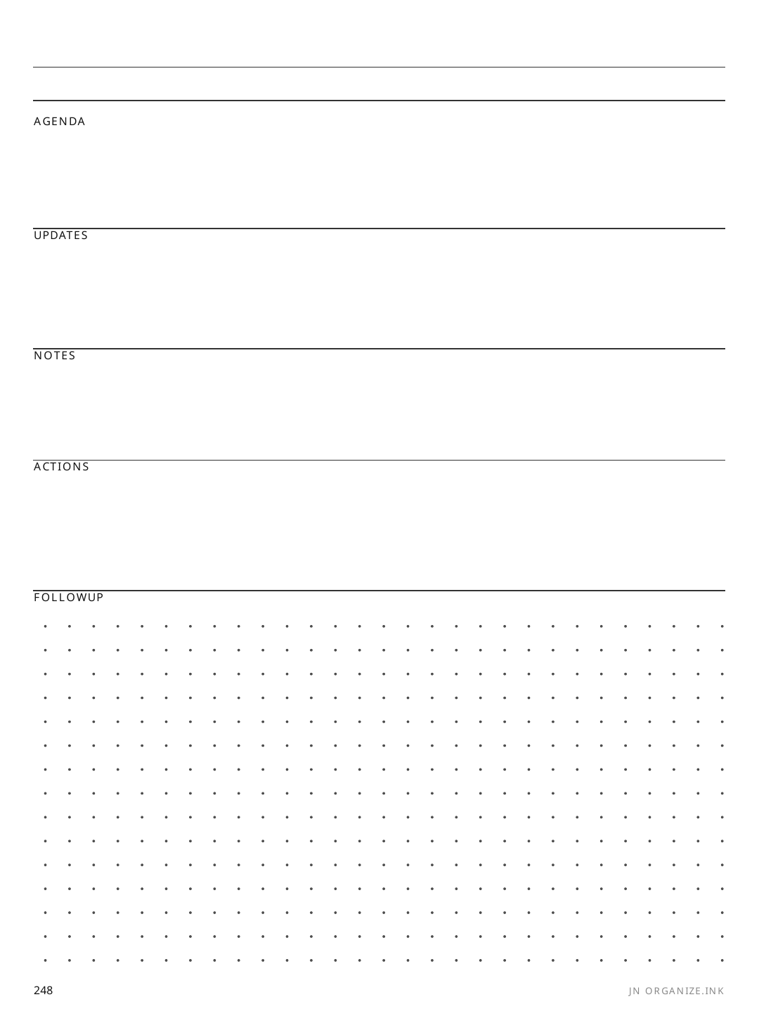 1:1 Notes rendered page