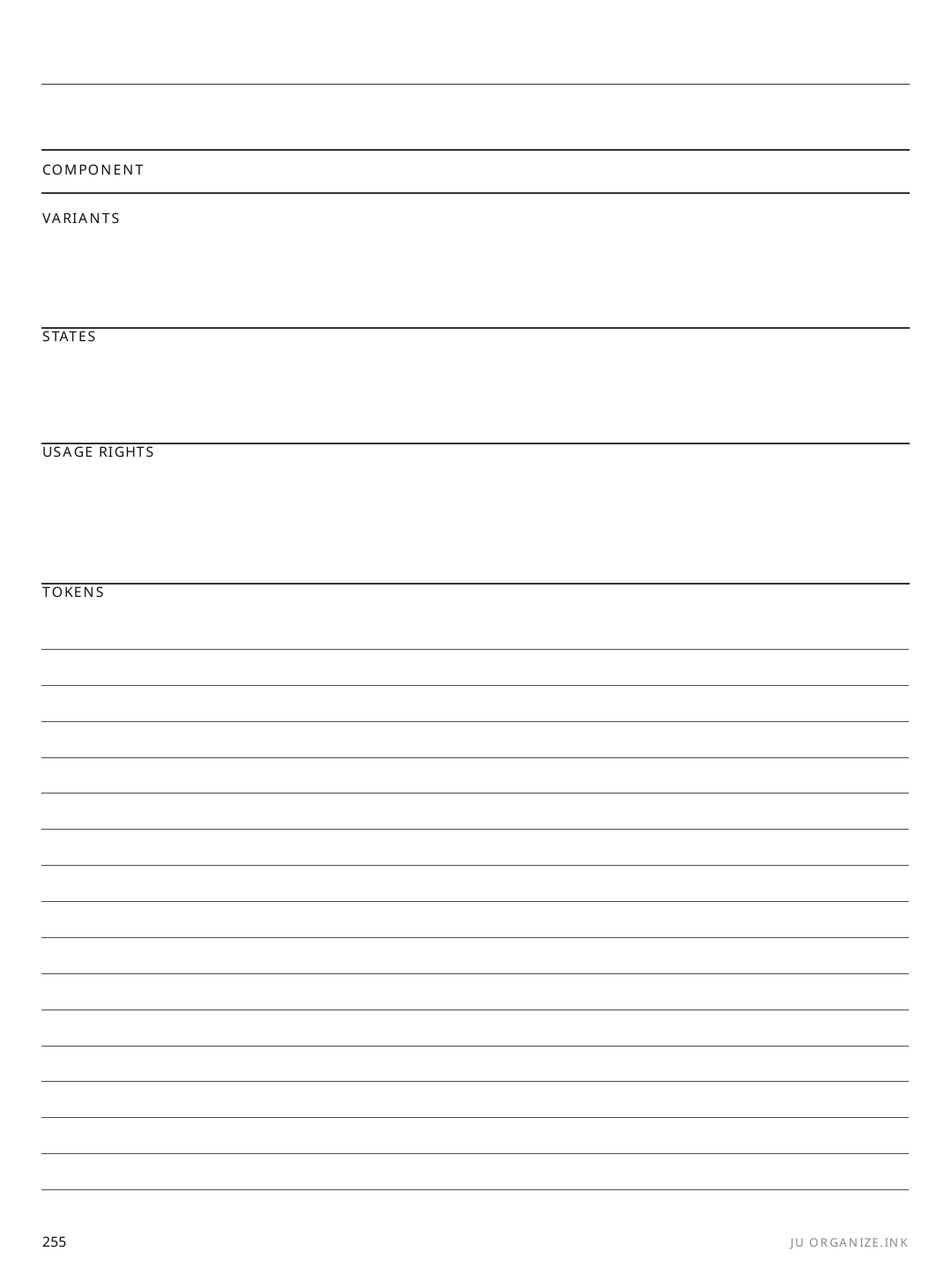 Design System Notes rendered page