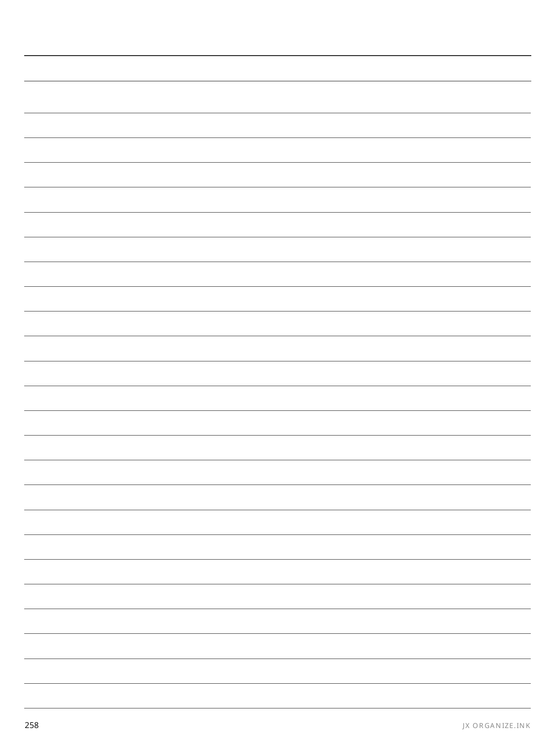Recipe Index rendered page