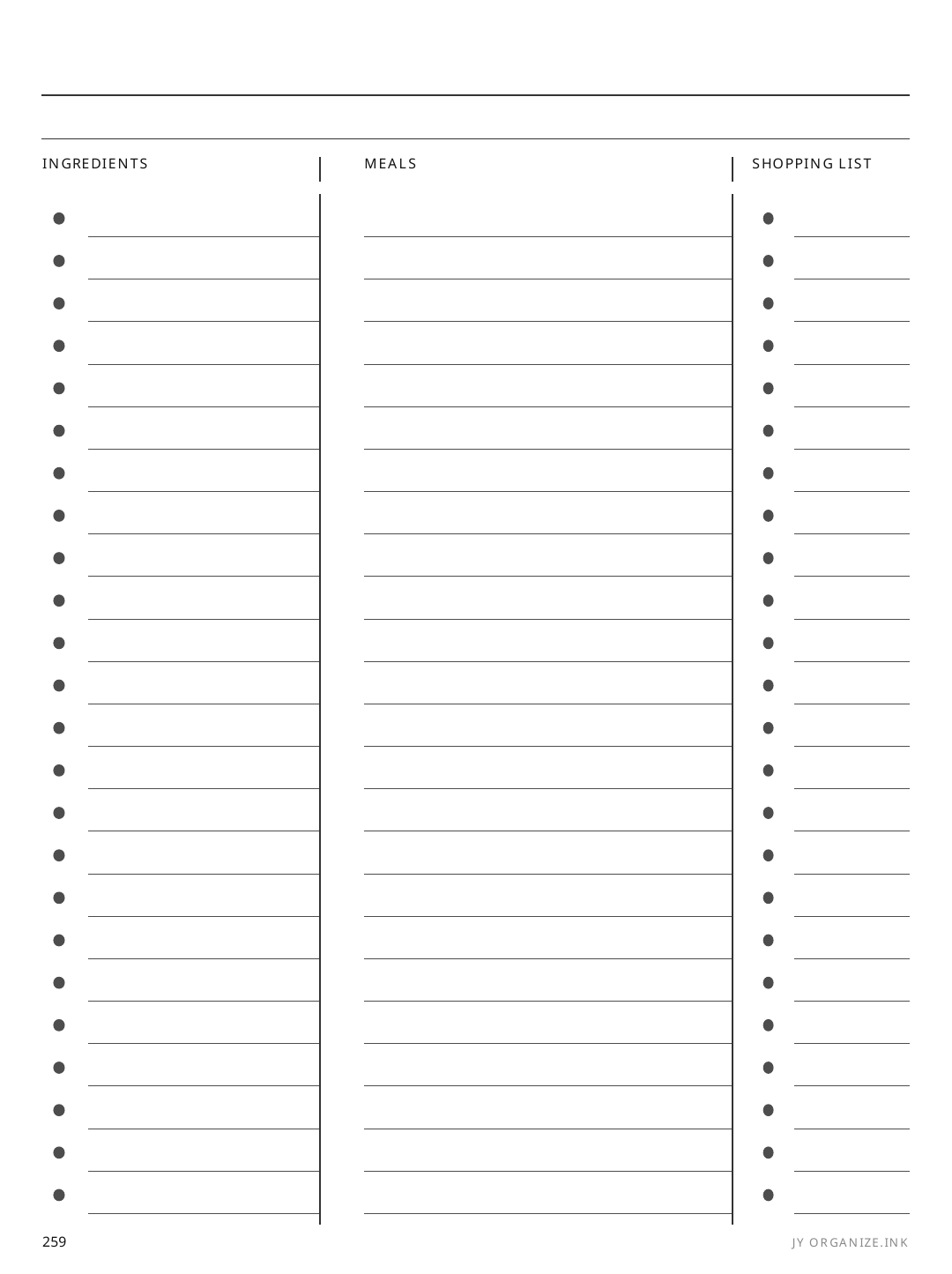 Seasonal Menu Planner rendered page