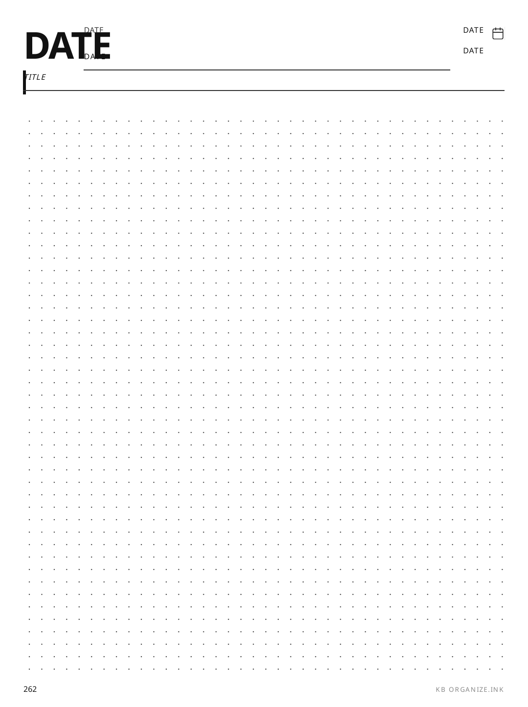 Dated Daily Minimal rendered page