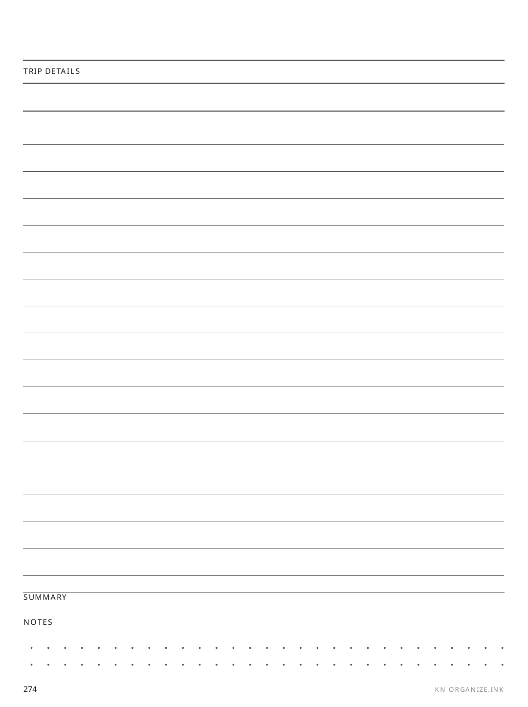 Travel Budget rendered page