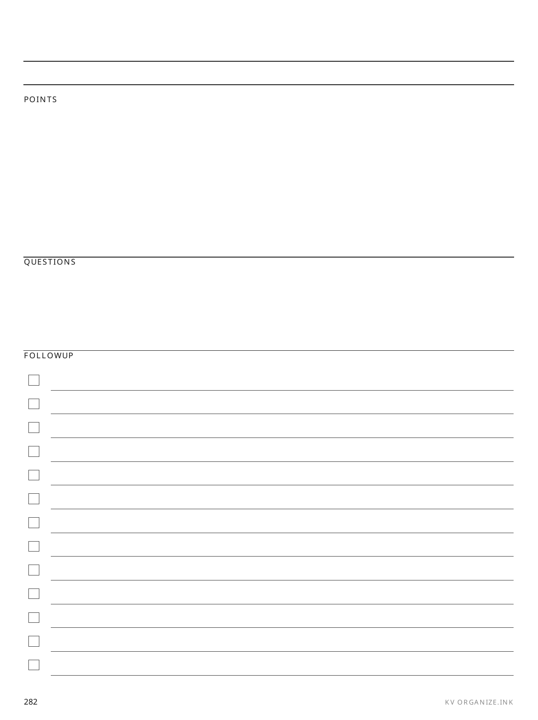 Conference Notes rendered page