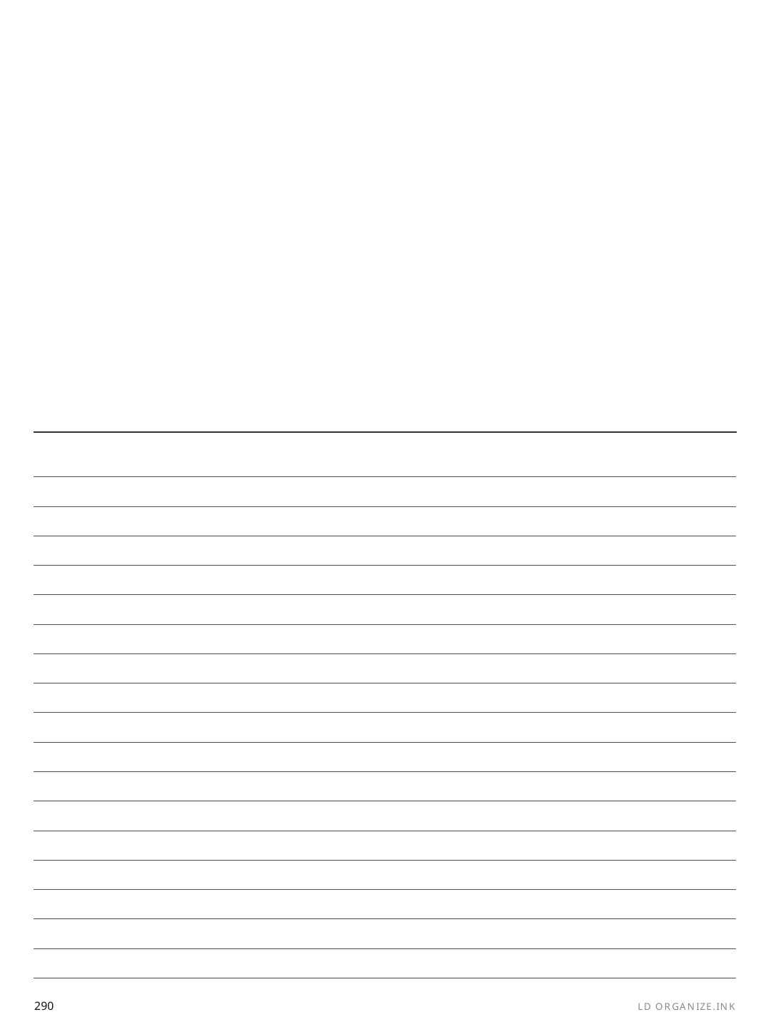 Letter Divider rendered page