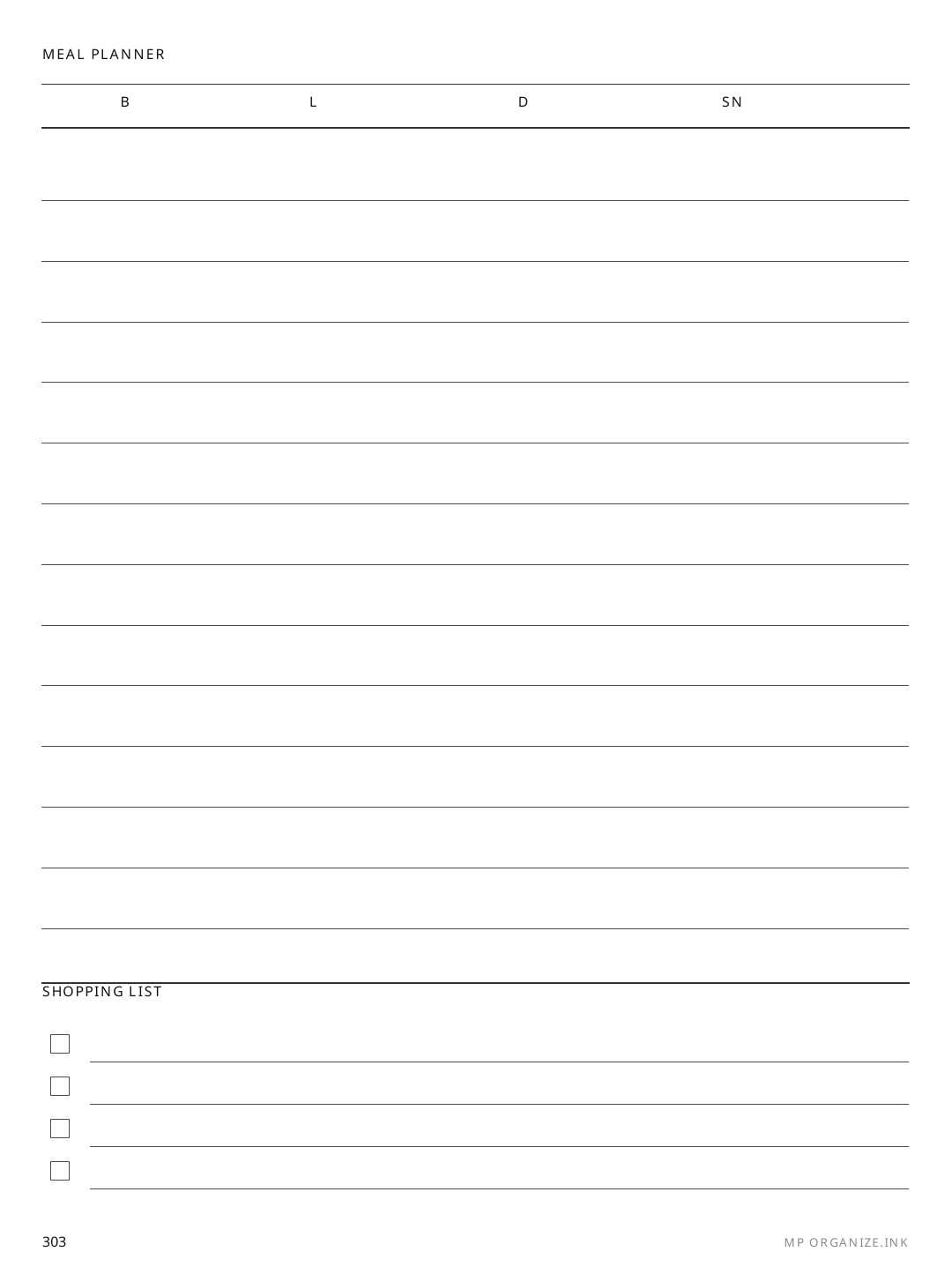 Medication & Supplements rendered page