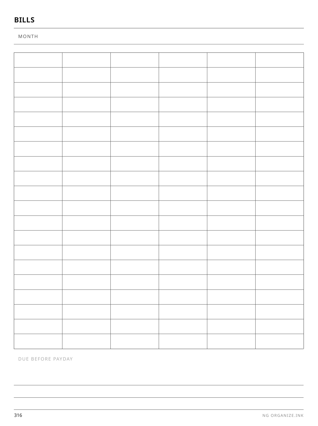 Bill Tracker rendered page