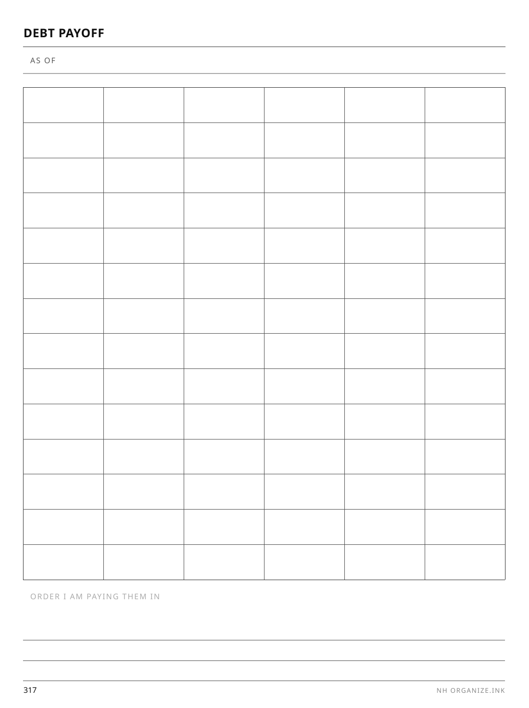 Debt Payoff Tracker rendered page