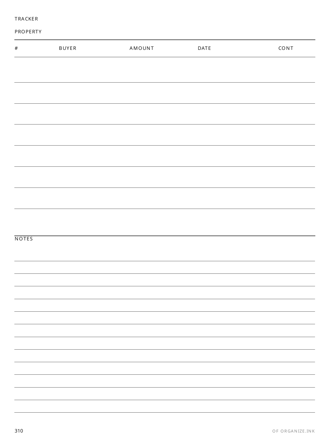 Offer Tracker rendered page