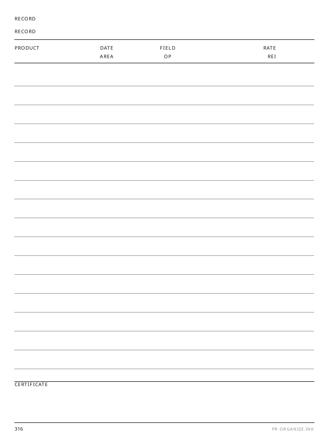 Pesticide Record rendered page