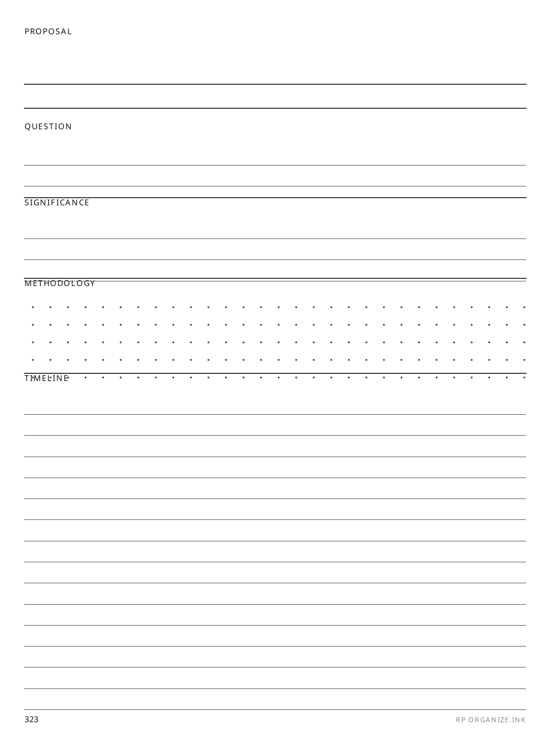 Routine rendered page