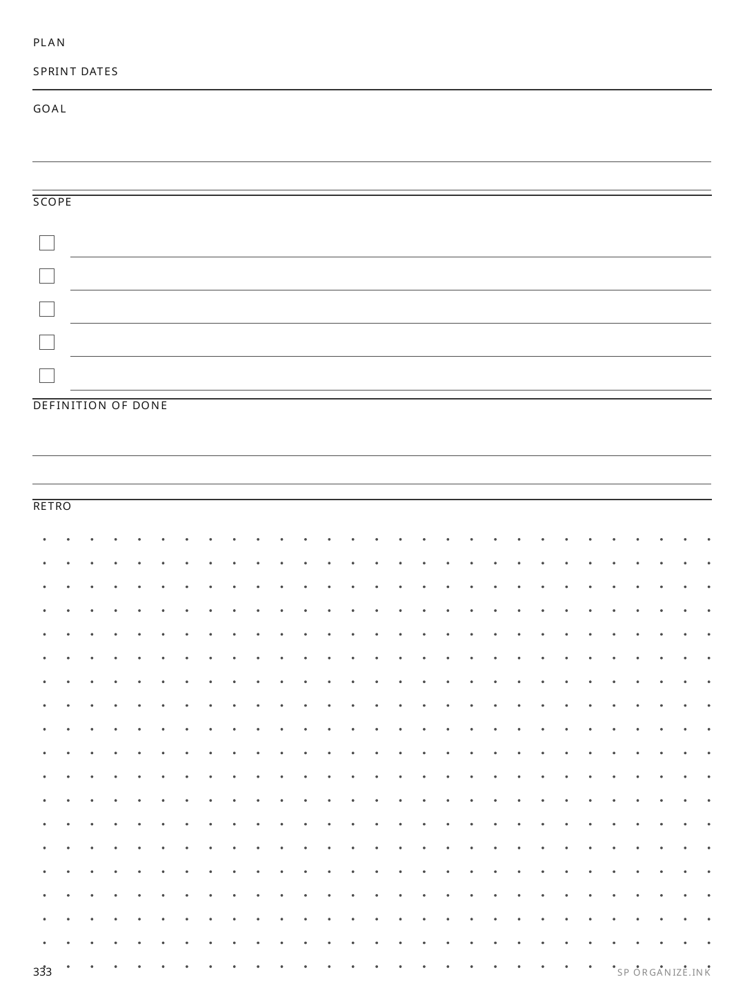 Score Pad rendered page
