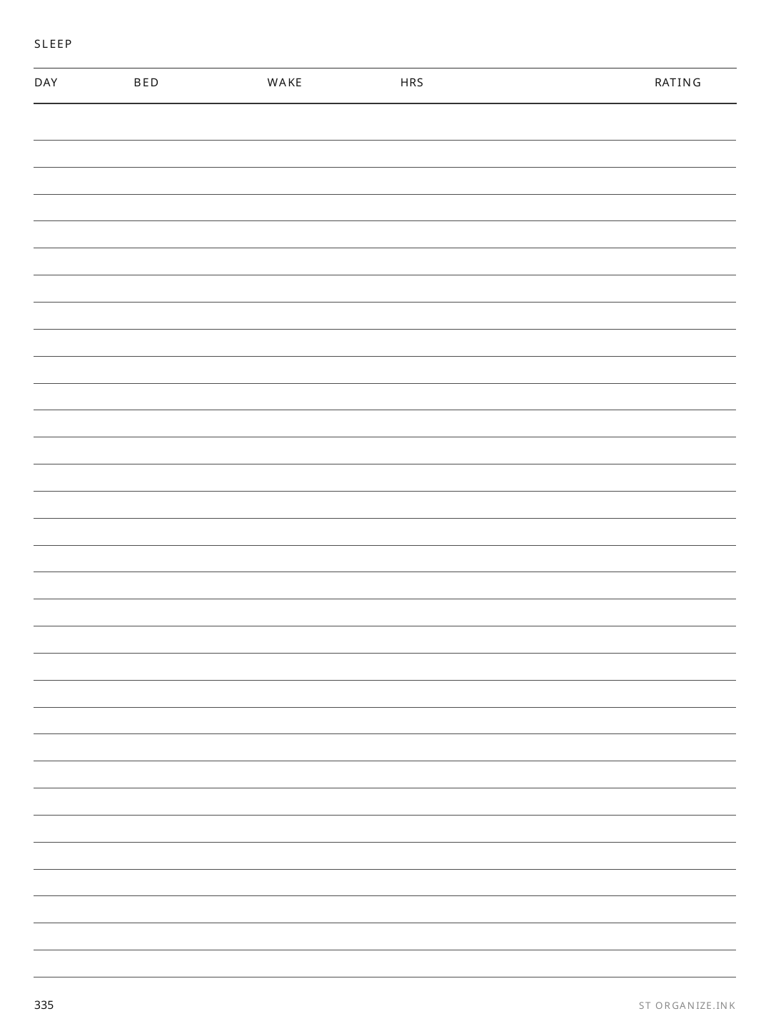 Stage Tracker rendered page