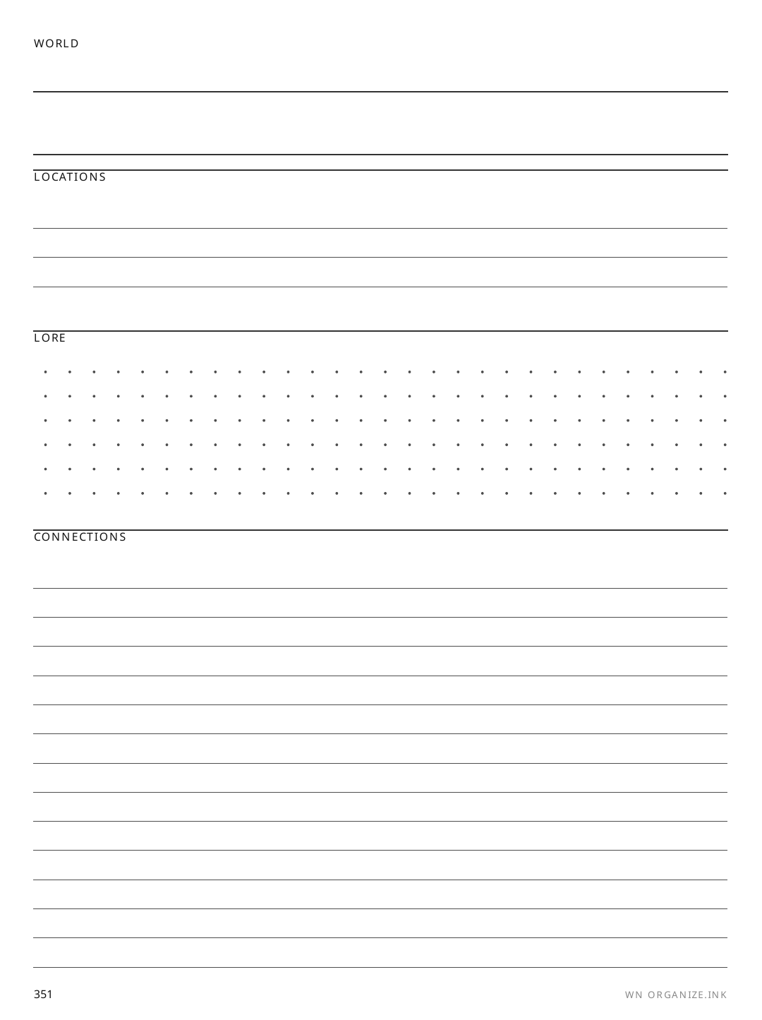 World Notes rendered page