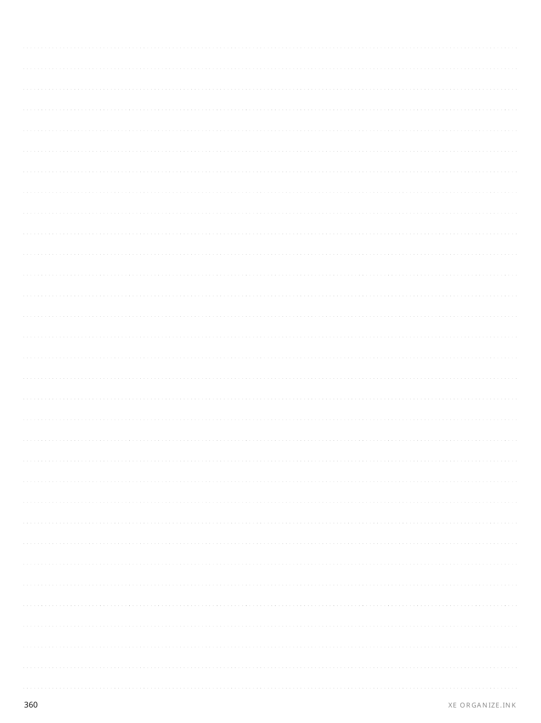 Dotted Horizontal rendered page