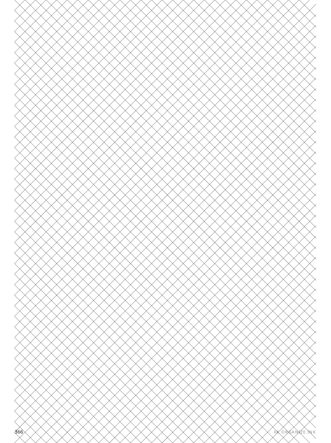 Crosshatch rendered page
