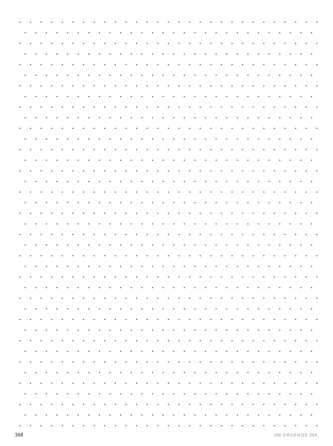 Staggered Dot rendered page