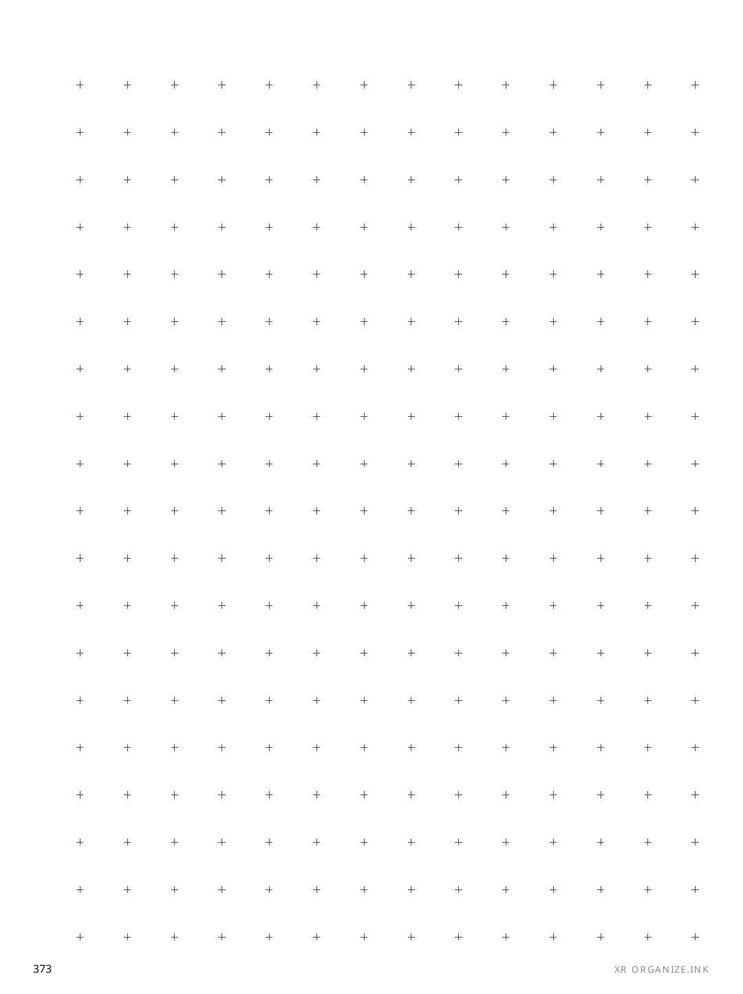 Cross Grid Sparse rendered page