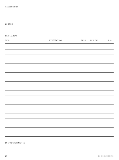 Progress Assessment preview