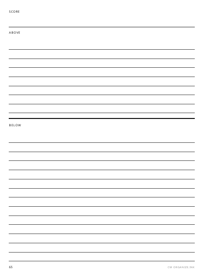 Bridge Score Sheet preview