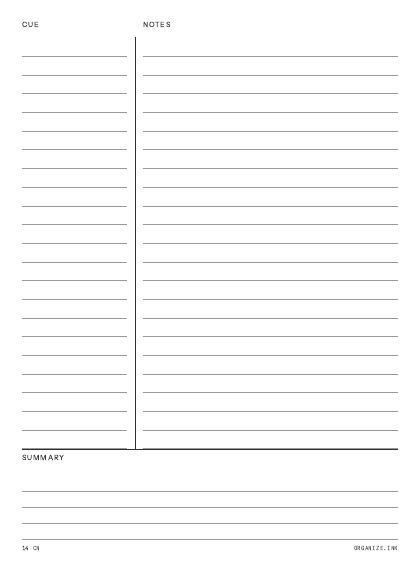 Cornell Notes preview