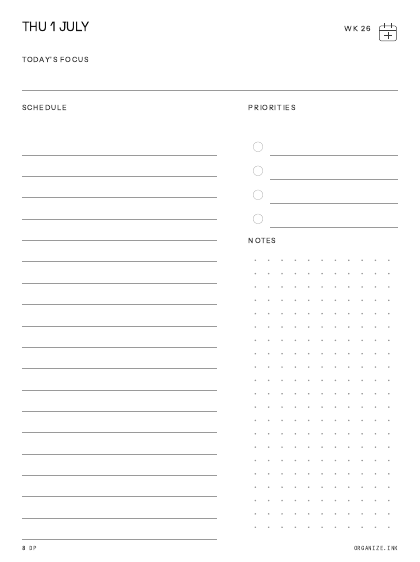 Daily Page preview