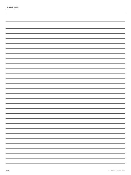 Labor Log preview