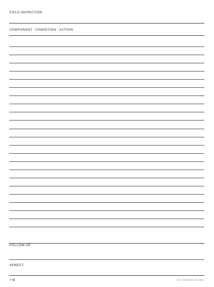 Inspection Record preview